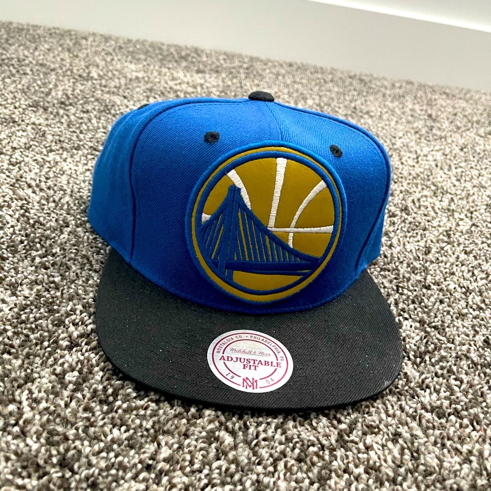 Warriors Mitchell & Ness SnapBack Hat Brand New